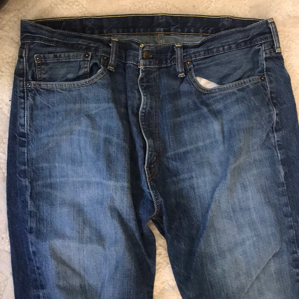 Levi’s 505 faded dark denim